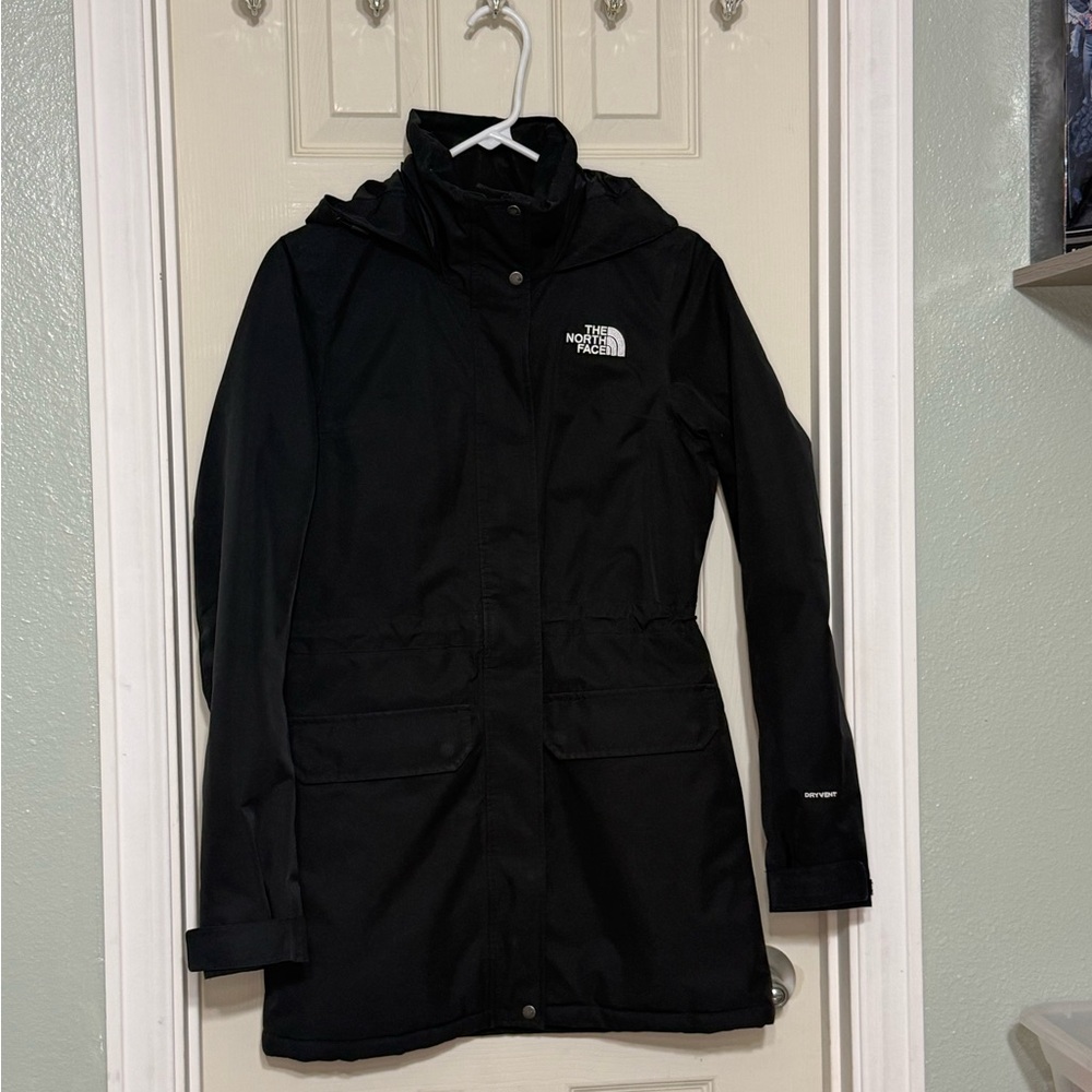 The North Face Women's Black Hooded DryVent Full Zip Jacket